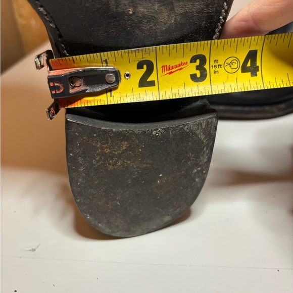 Custom Made Kangaroo Western Boots By Morado Brothers Almond Toe Black Size 12 - Picture 14 of 15